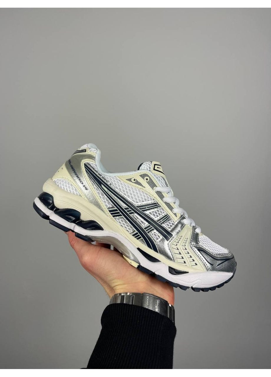 Бежевые демисезонные кроссовки мужские asics gel-kayano 14 white midnight асикс гель каяно 14 No Brand