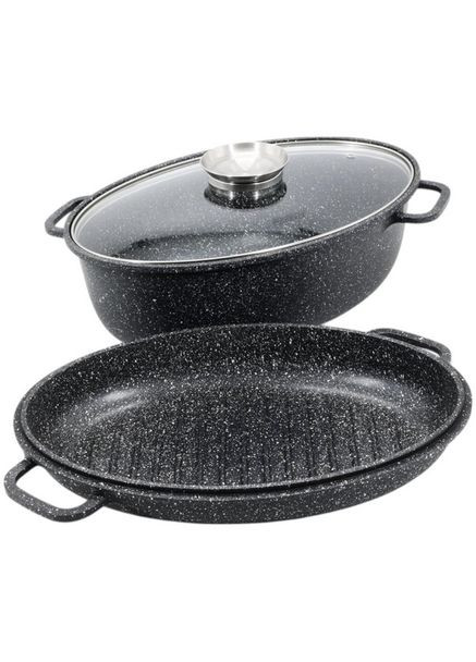 Гусятниця з жаровнею ST-3034 з мармуровим покриттям Styleberg (370188808)