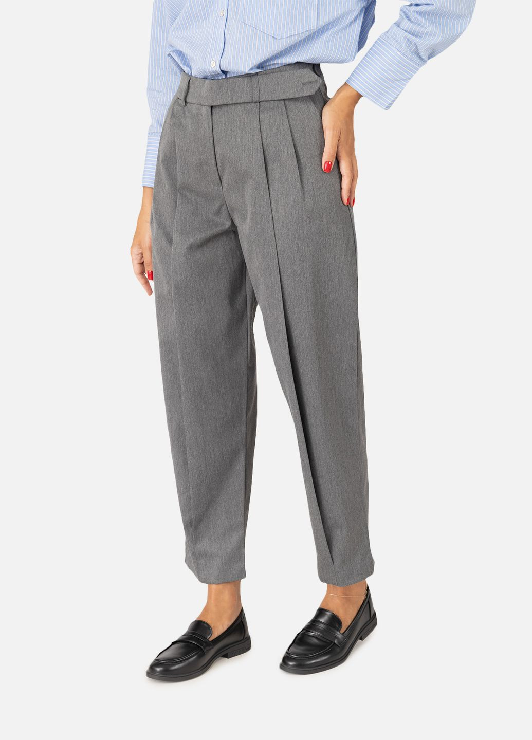 Женские брюки баллоны цвет серый CB-00257390 Karol (309020354)