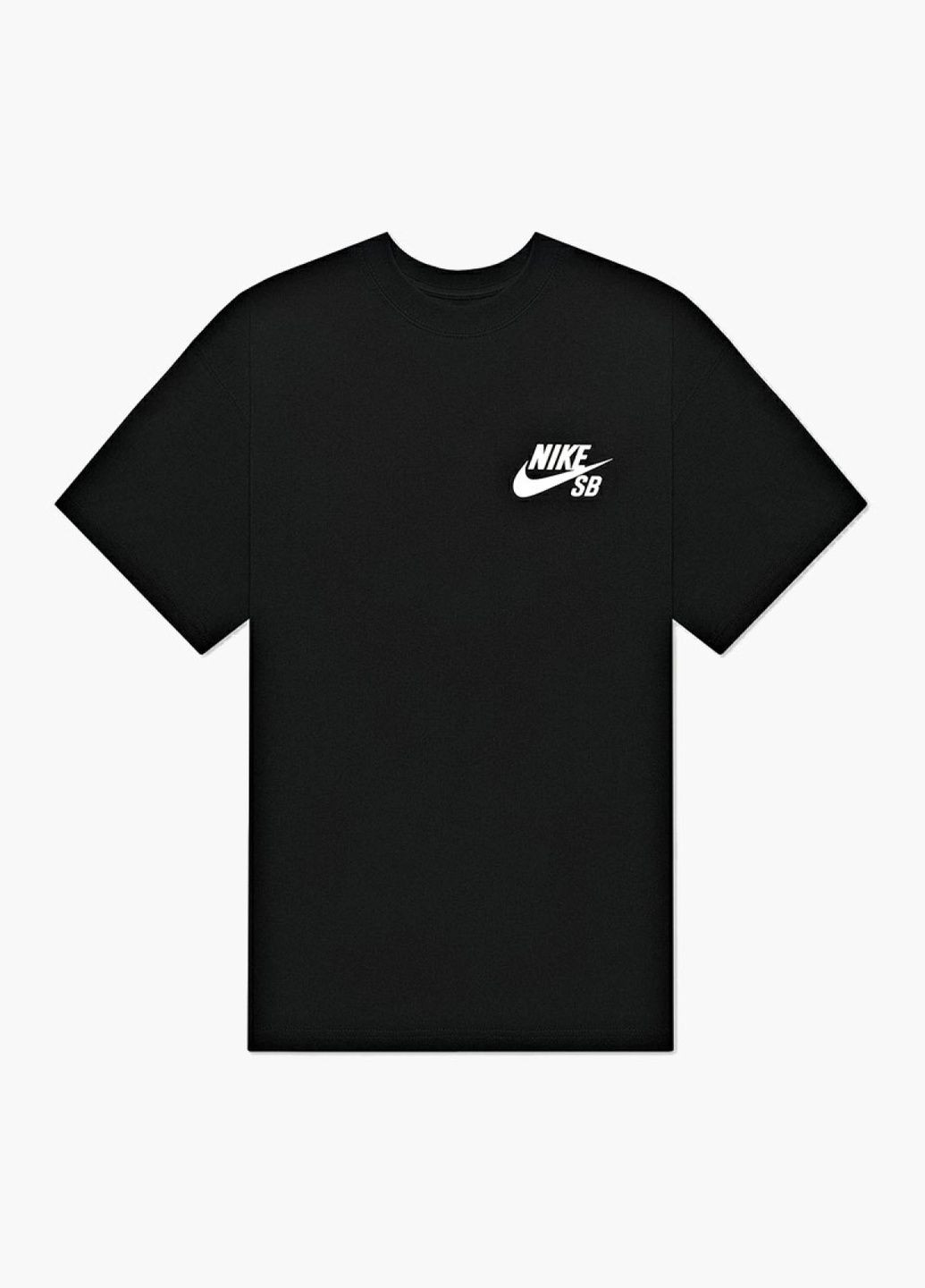 Черная футболка унисекс m nk sb tee logo black dc7817-010 Nike