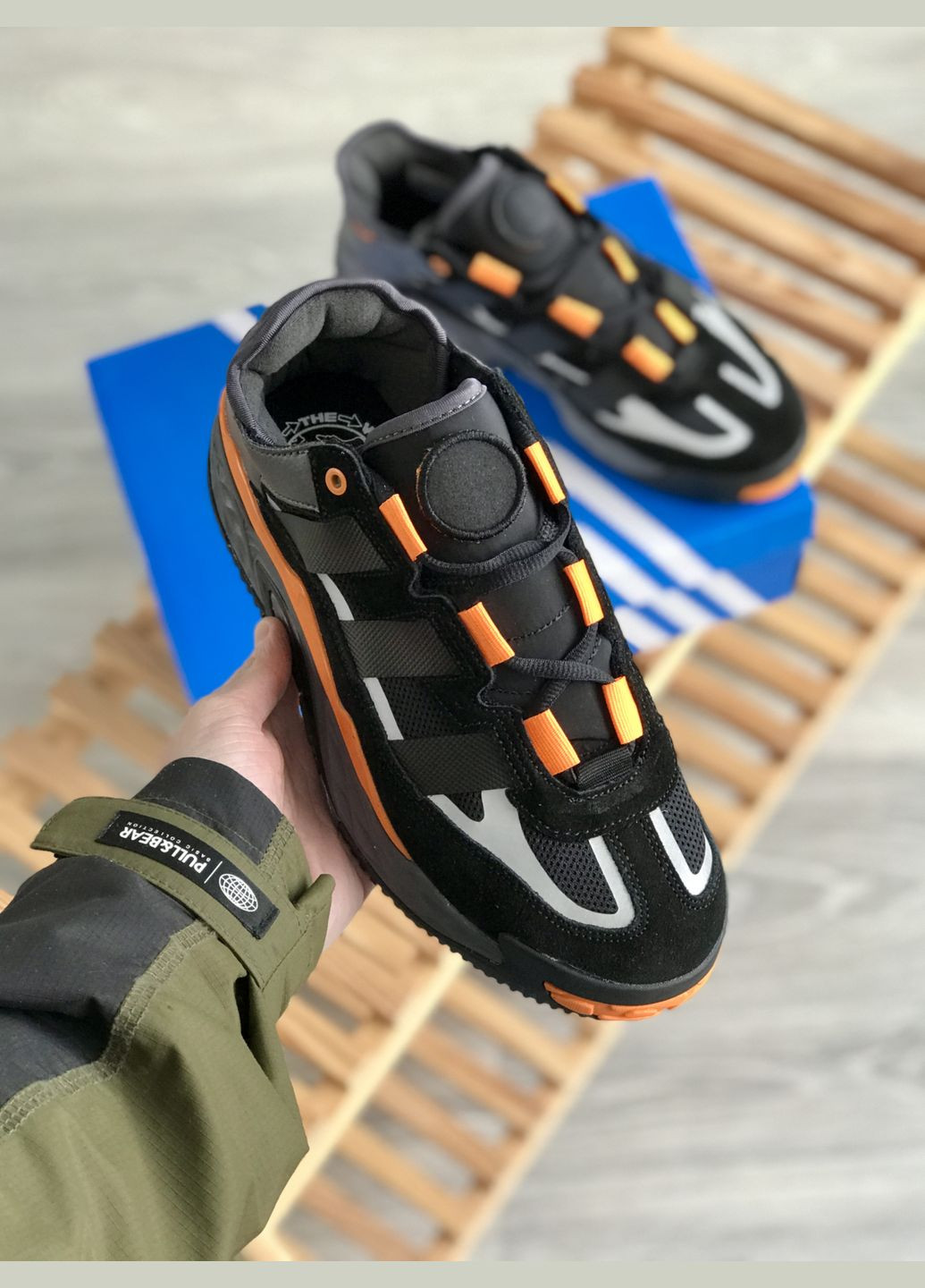 Чорні Осінні кросівки чоловічі adidas niteball black | адідас найтбол чорні No Brand