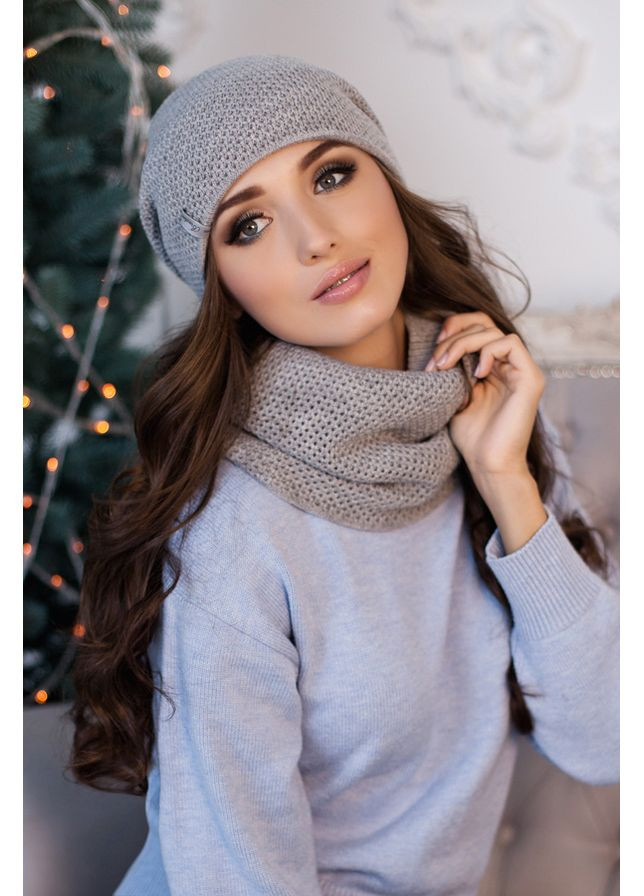 Жіночий комплект Жаклін, шапка и шарф-хомут Braxton (360506608)