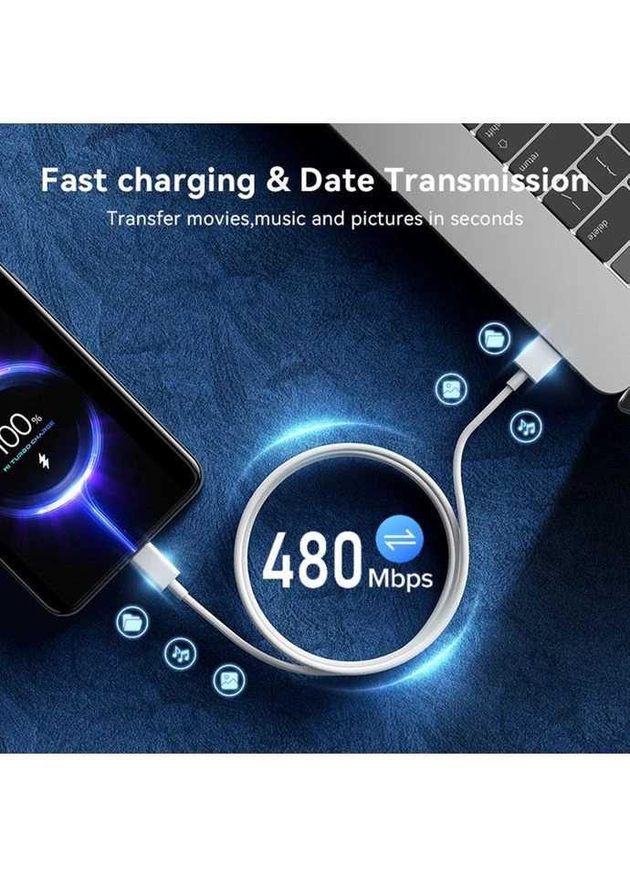 Кабель Original Usb Type C Charger Cable 120W Turbo Fast Charge Mi 13 12T Pro 12 S 11 U Xiaomi (363023066)