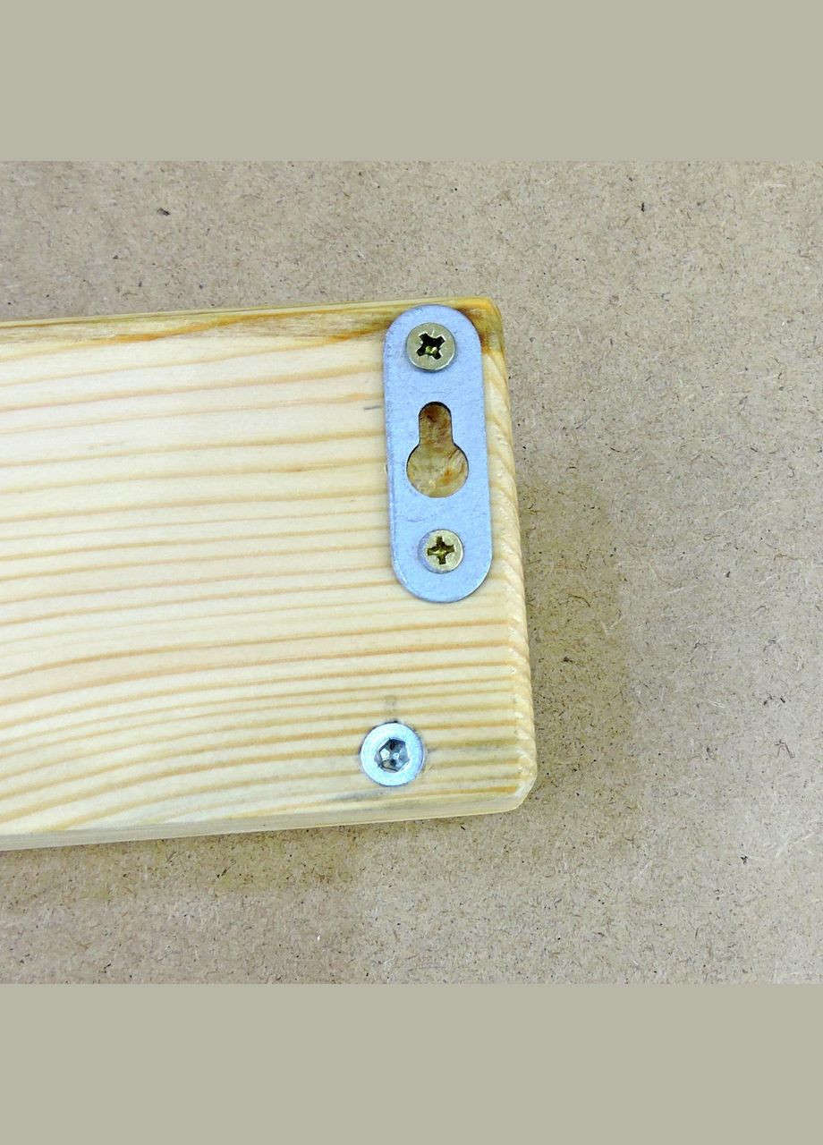 Настінна полиця з дерева Балоро 90 бланже (НСП-0024901) No Brand (328082056)