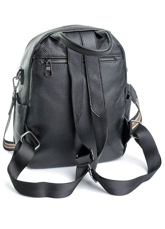 Женский кожаный рюкзак черный NIUNIU (302976552)