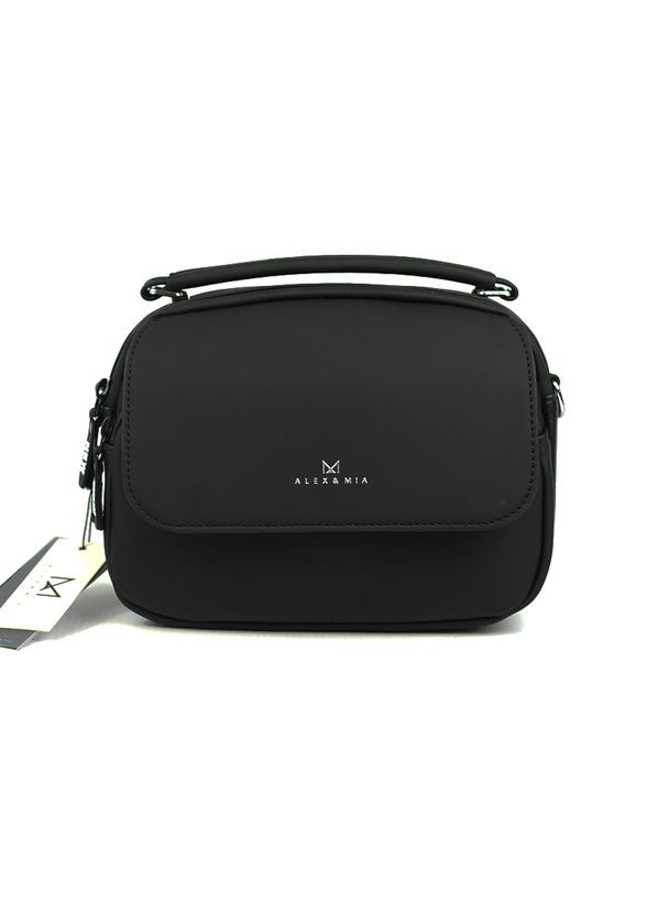 Чорна жіноча маленька овальна сумочка з ручкою No Brand (290187042)