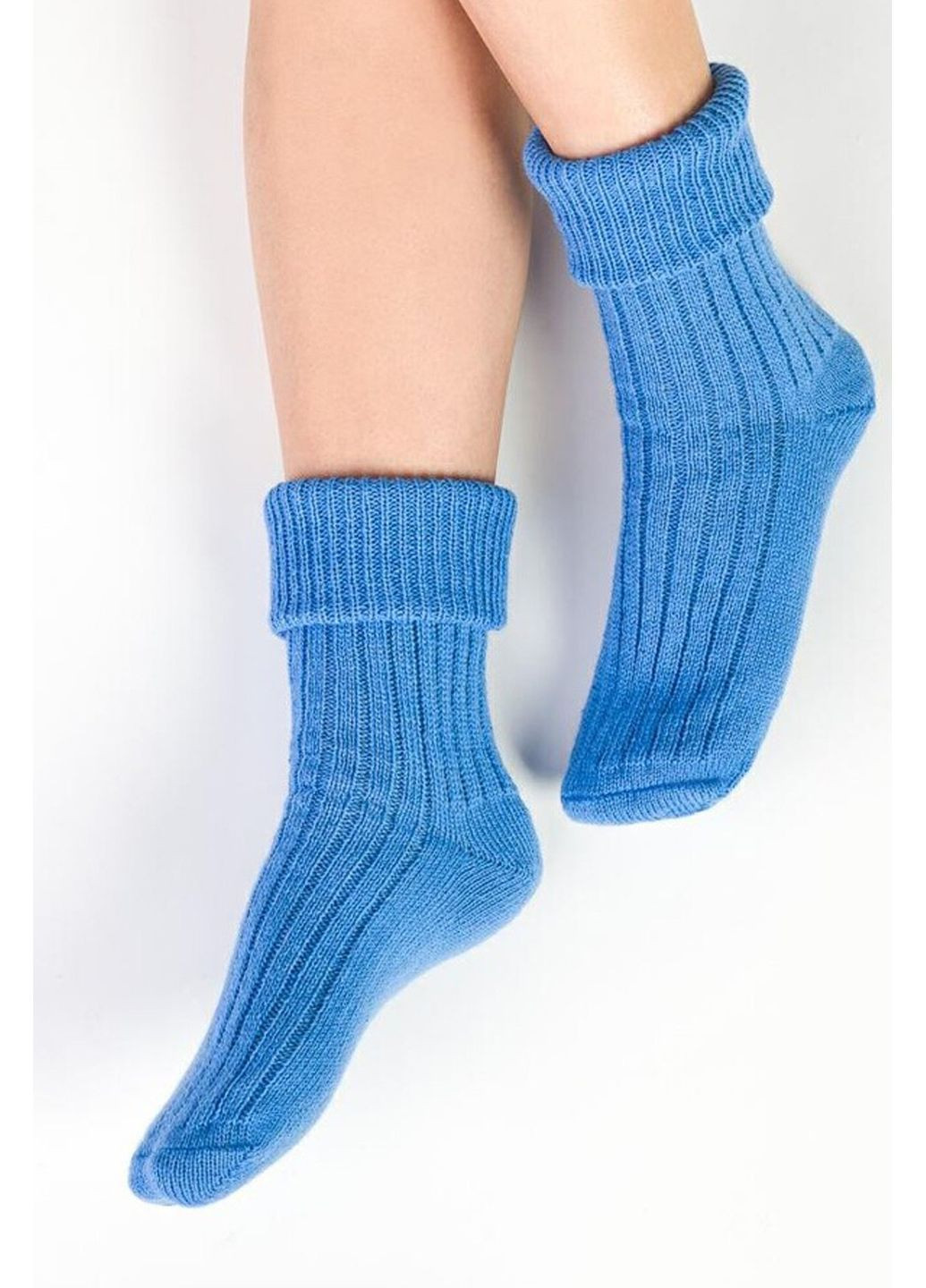 Синие носки теплые с шерстью 067 sleeping socks Steven (349500090)