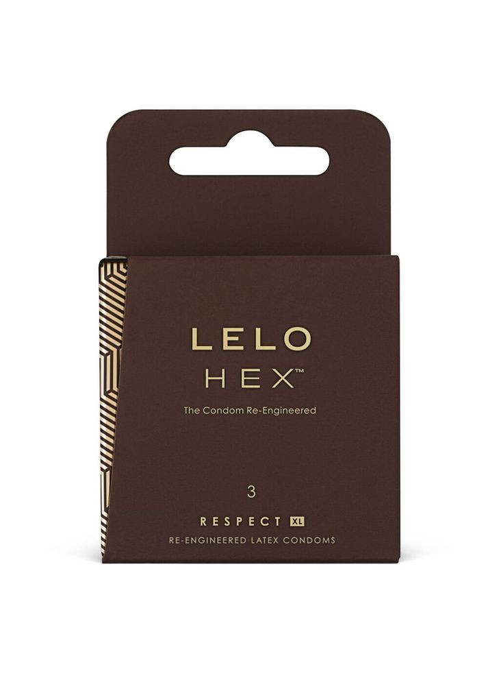 HEX Condoms Respect XL 3 Pack, тонкие и суперпрочные, увеличенный размер CherryLove Lelo (283251234)