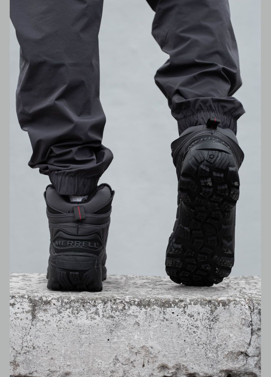 Серые зимние мужские ботинки зимний мех merrell ice cap moc 2 high fur grey No Brand