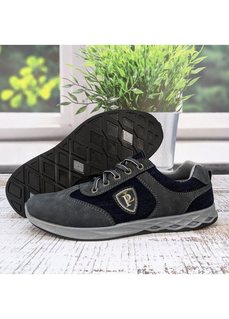 Синие демисезонные кроссовки мужские Paolla