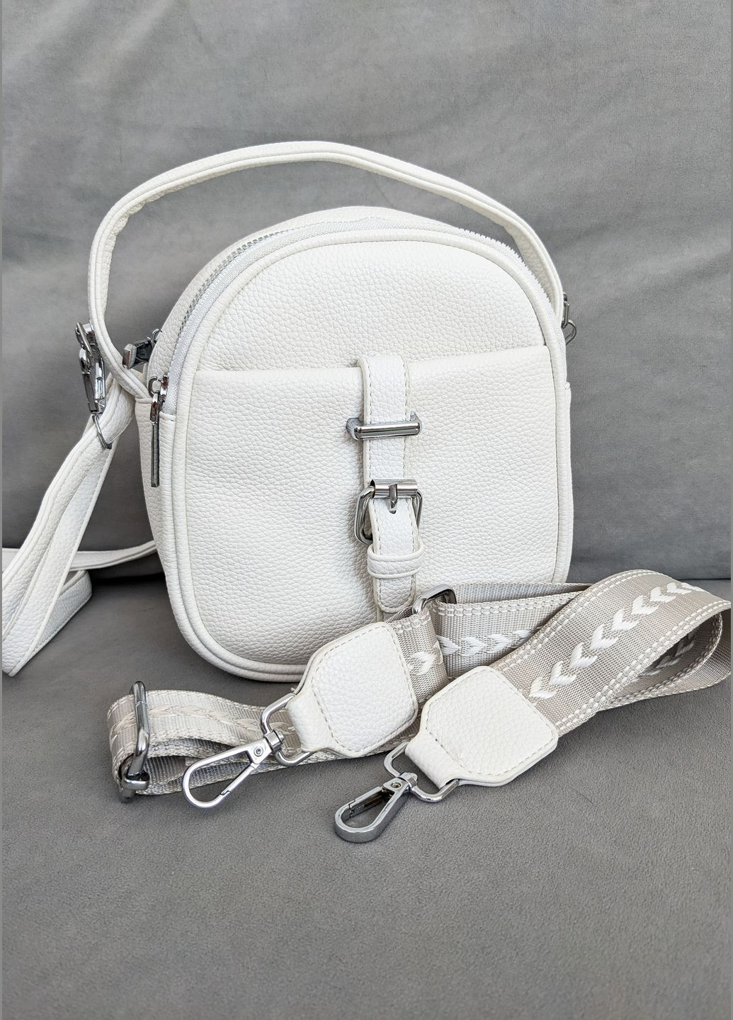 Біла сумка-рюкзак з екошкіри з двома ременями InFashion Сумка (341085717)