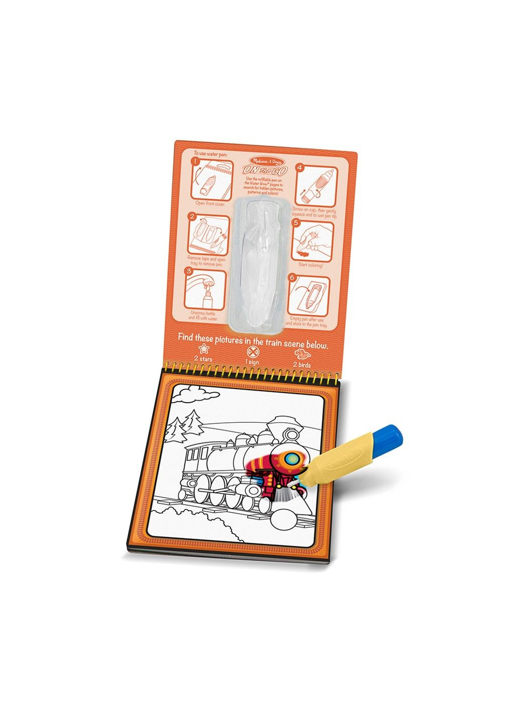 . Water WOW: Водна розмальовка з ручкою «Транспорт» Melissa & Doug (360767906)