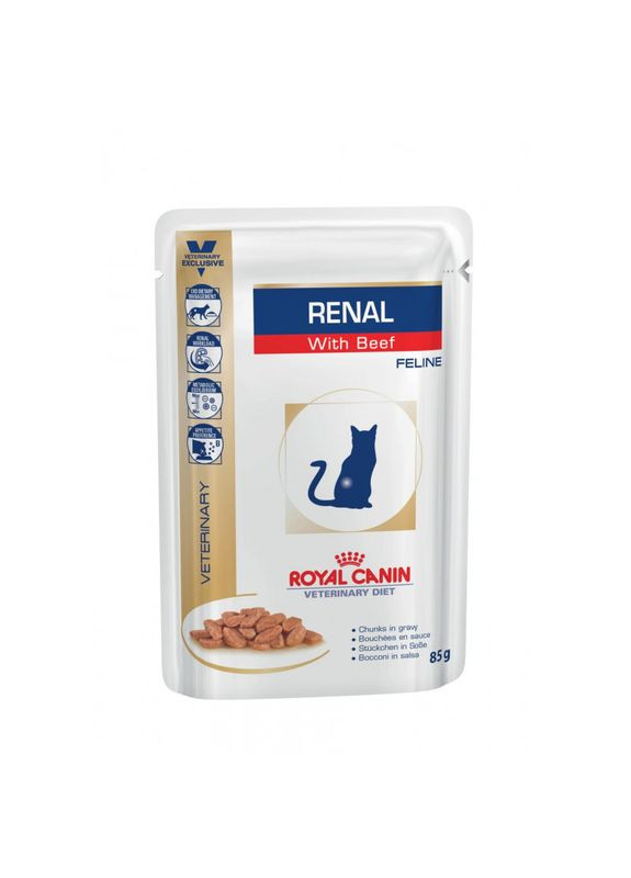 Паучі RENAL FELINE BEEF pouches 85 г (9003579000489) (4031001) Royal Canin (279569552)