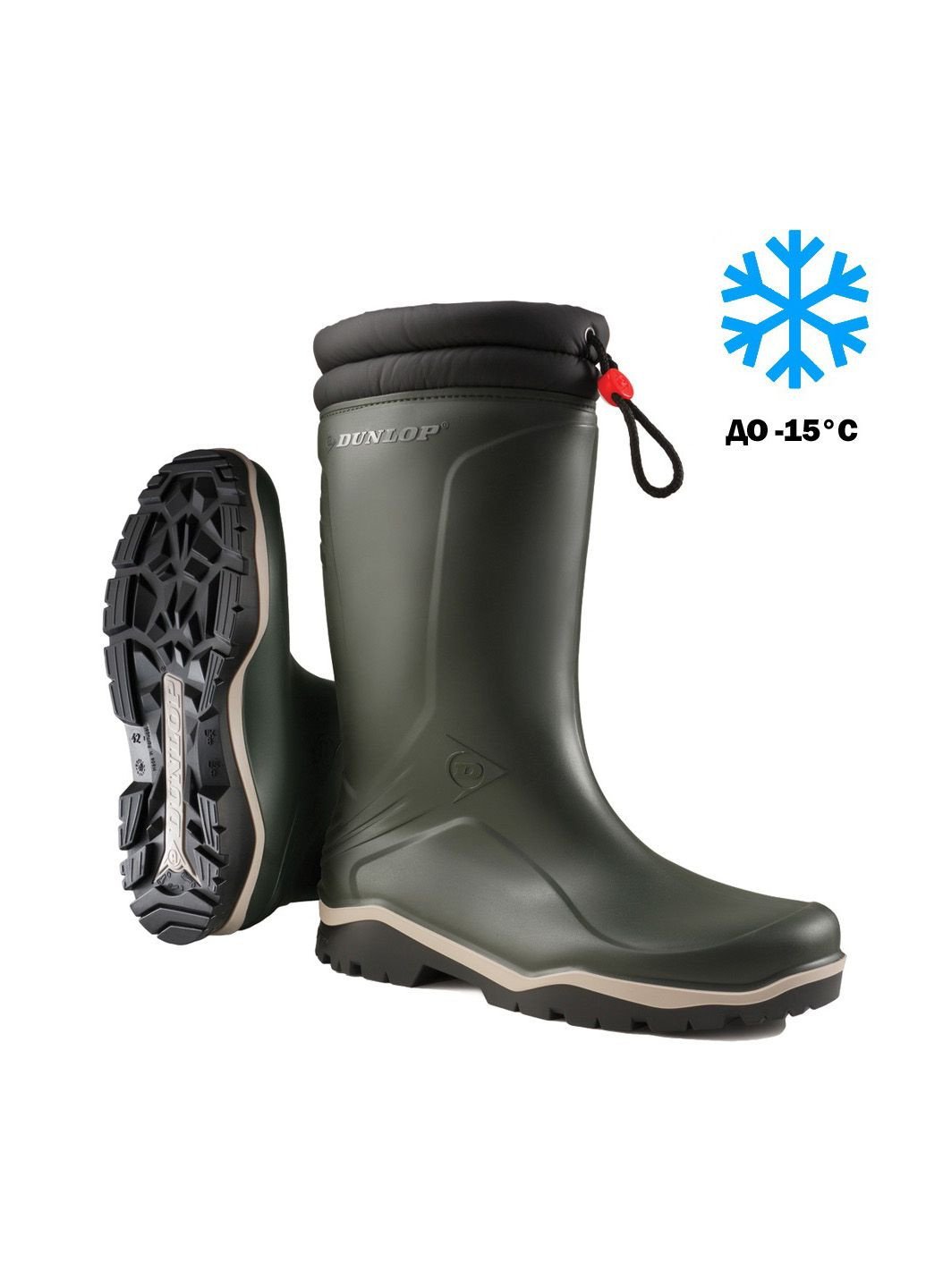 Чоботи гумові р. 38 утеплені Blizzard, до -15°C, (арт.K486061) Dunlop (315631545)