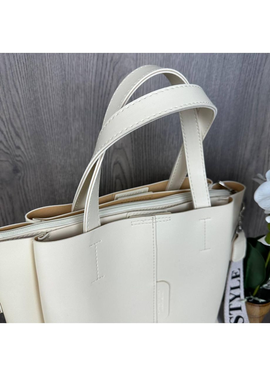 Великий чоловічий рюкзак хакі екошкіри для повсякденного використанняний міський рюкзак ProDobro (363136501)