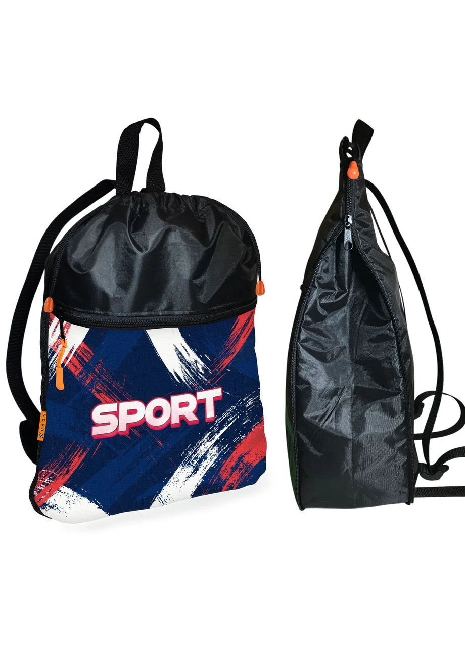 Рюкзак-мешок для обуви, спортивной формы Sport детская сумка для смены с расширителем (01418) No Brand (389870456)