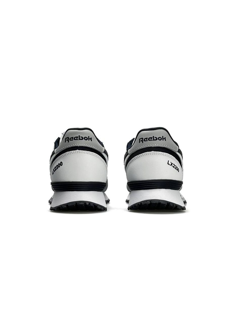 Белые демисезонные кроссовки мужские reebok white black No Brand Classic LX2200