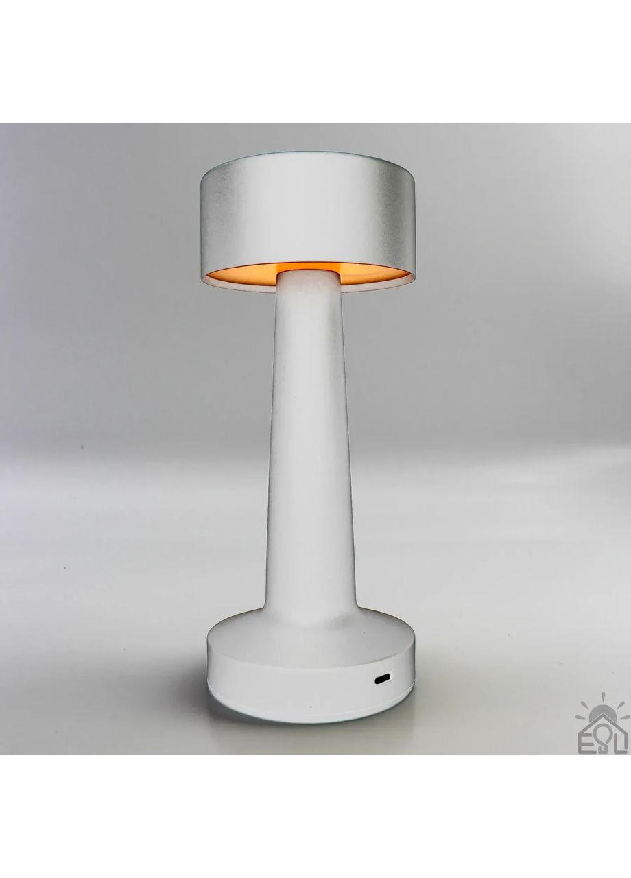 Настільна лампа сенсорна світлодіодна DOWN LIGHT з акумулятором 1200 mA Біла ESLLSE (365650686)