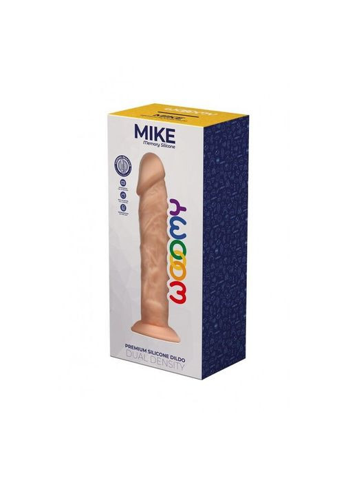 Силиконовый фаллоимитатор Mike, термореактивный, с присоской, длина 19,7 см, диаметр 4,2 см - CherryLove Wooomy (332209618)