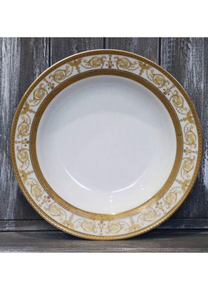 Тарелка суповая Ivonne 9968-22-5 22,5 см желтая Cmielow (368763998)