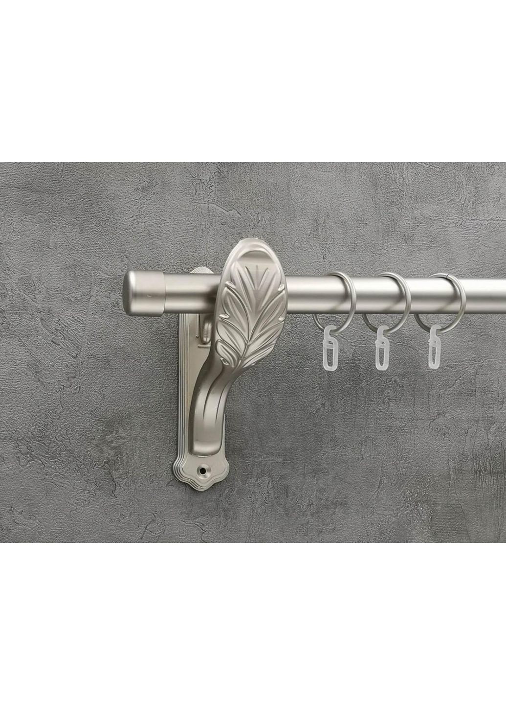 Карниз Заглушка гладка штанга одинарний ретро 25 мм 300 см Сатин Quadrum (352778015)