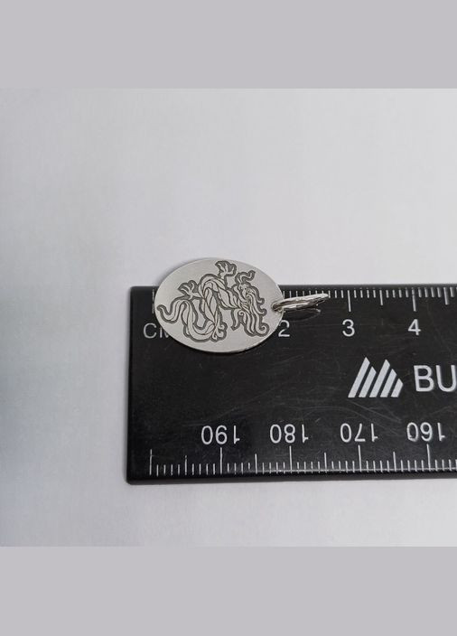 Срібний підвіс "Дракон" овальний No Brand (350667242)