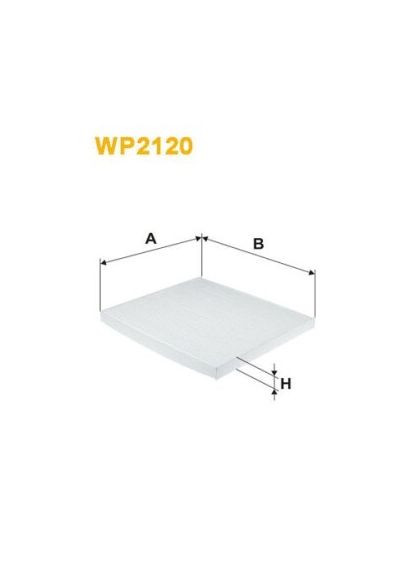 Фильтр салона Hyundai Grandeur, Santa Fe III, Sonata VI, Kia Optima (пр-во WIX-Filtron) WP2120 WIX Filters (366193769)
