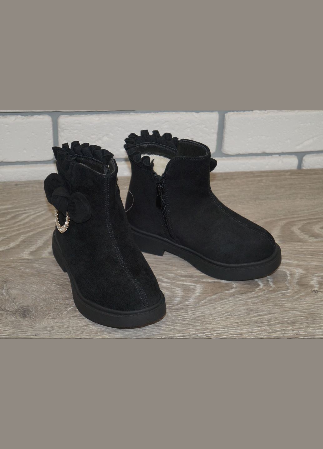 Черевики зимові для дівчинки чорні Lilin Shoes (301066753)