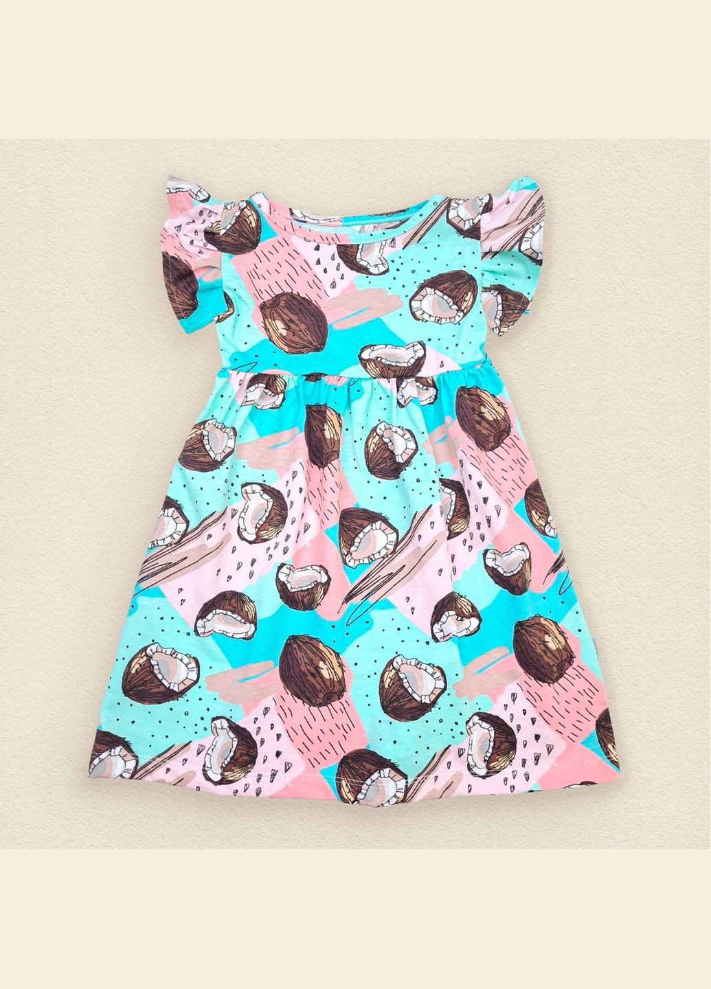 Комбінована сукня для дівчинки кулір coconut рожевий;блакитний dexter's (290416660)