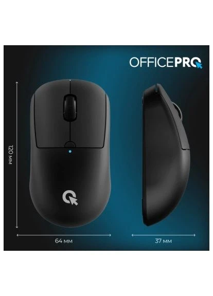 Мышь M307B Silent Click Wireless/Bluetooth Black (M307B) OfficePro (396687700)