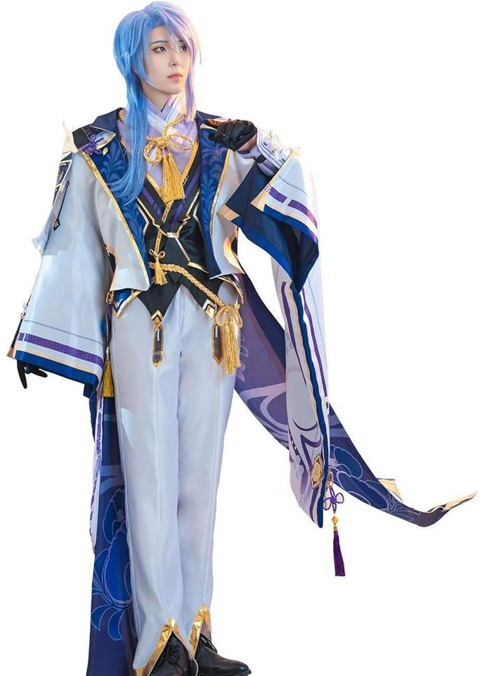 Костюм Камісато Аято XXL косплей Геншин Імпакт, комплект образ наряд Kamisato Ayato Genshin Impact на Хелловін в стилі аніме No Brand (362346355)