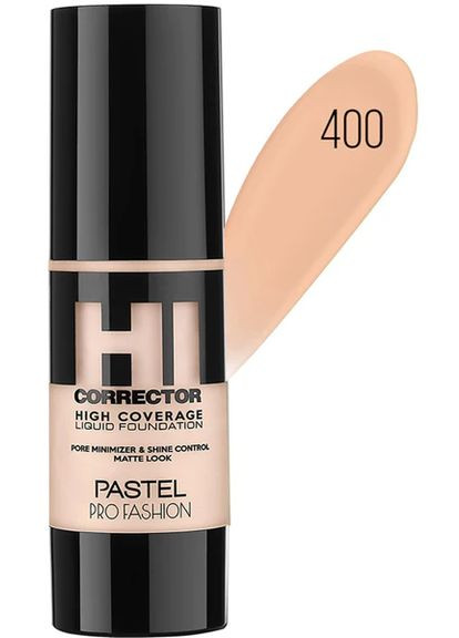 Тональна основа PROFASHION з високим ступенем покриття тон 400, 30 мл Pastel тональна основа (299332062)