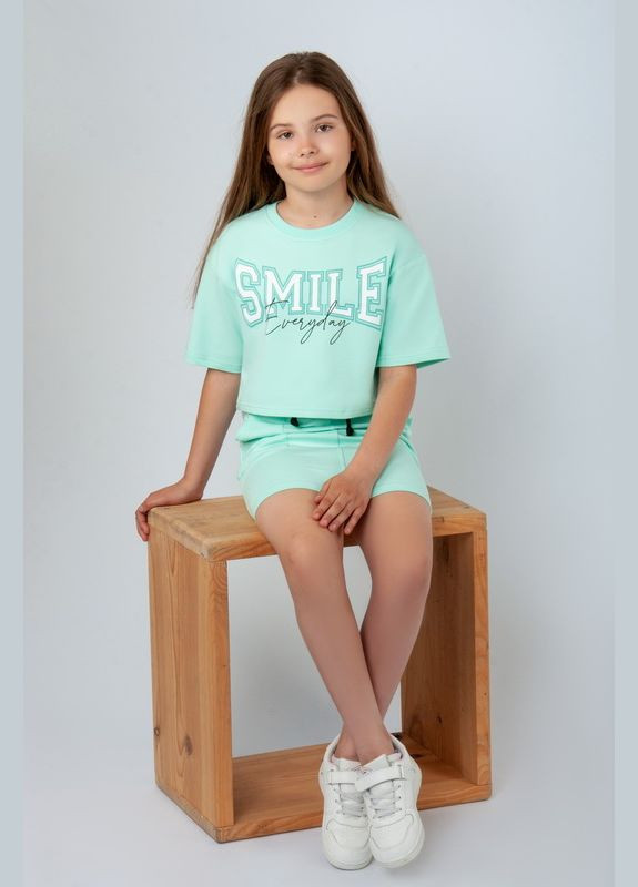 Світло-зелений комплект для дівчат 04-2768-144н 152 см Авекстекс