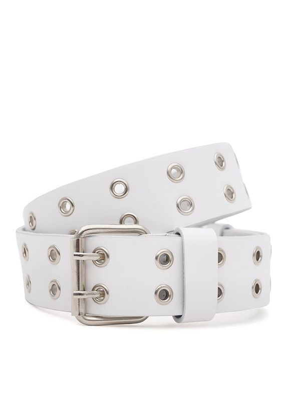 Жіночий ремінь шкіряний 110v1genw97 Білий Borsa Leather (302972028)