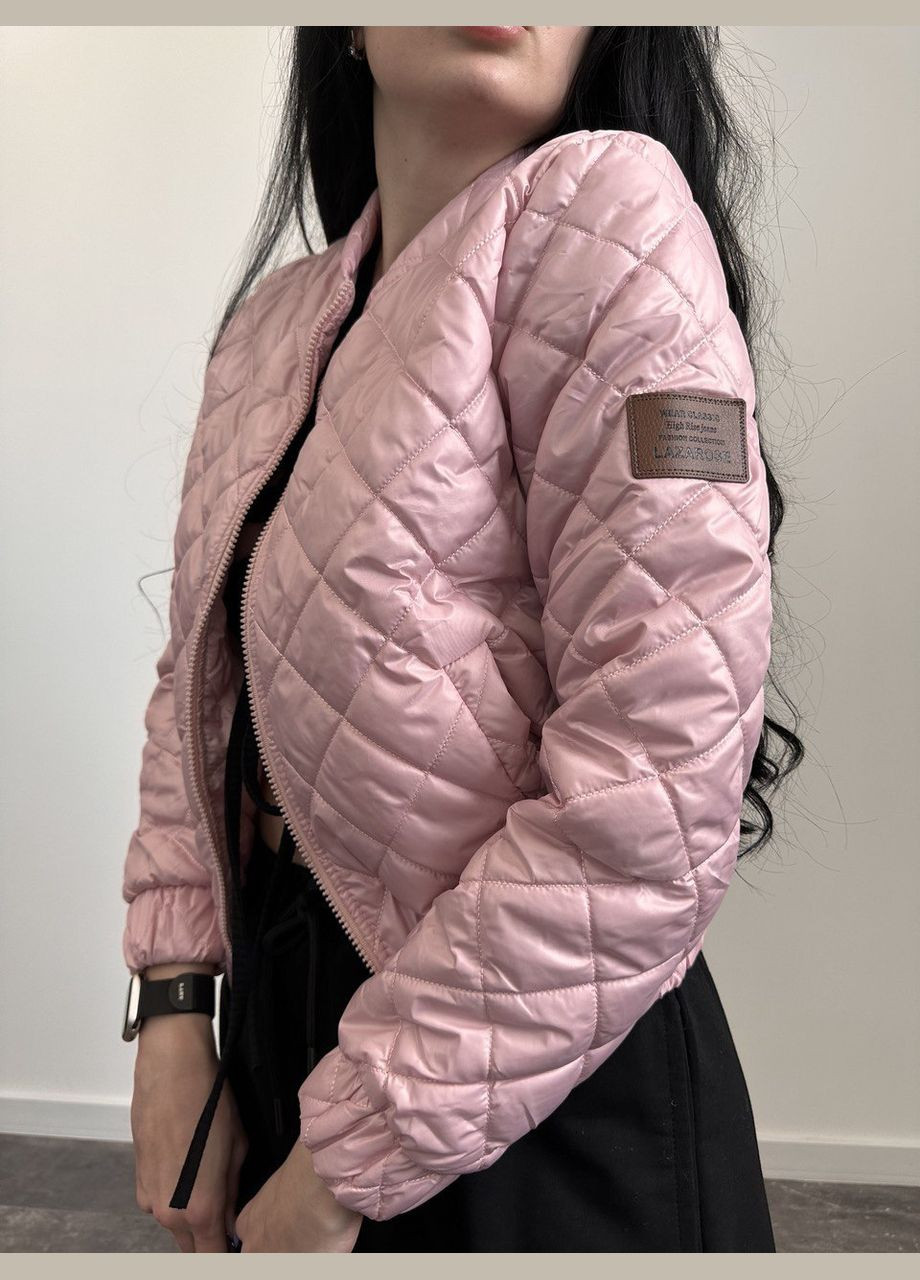Розовая женская курточка цвет пудра р.42/44 454248 New Trend