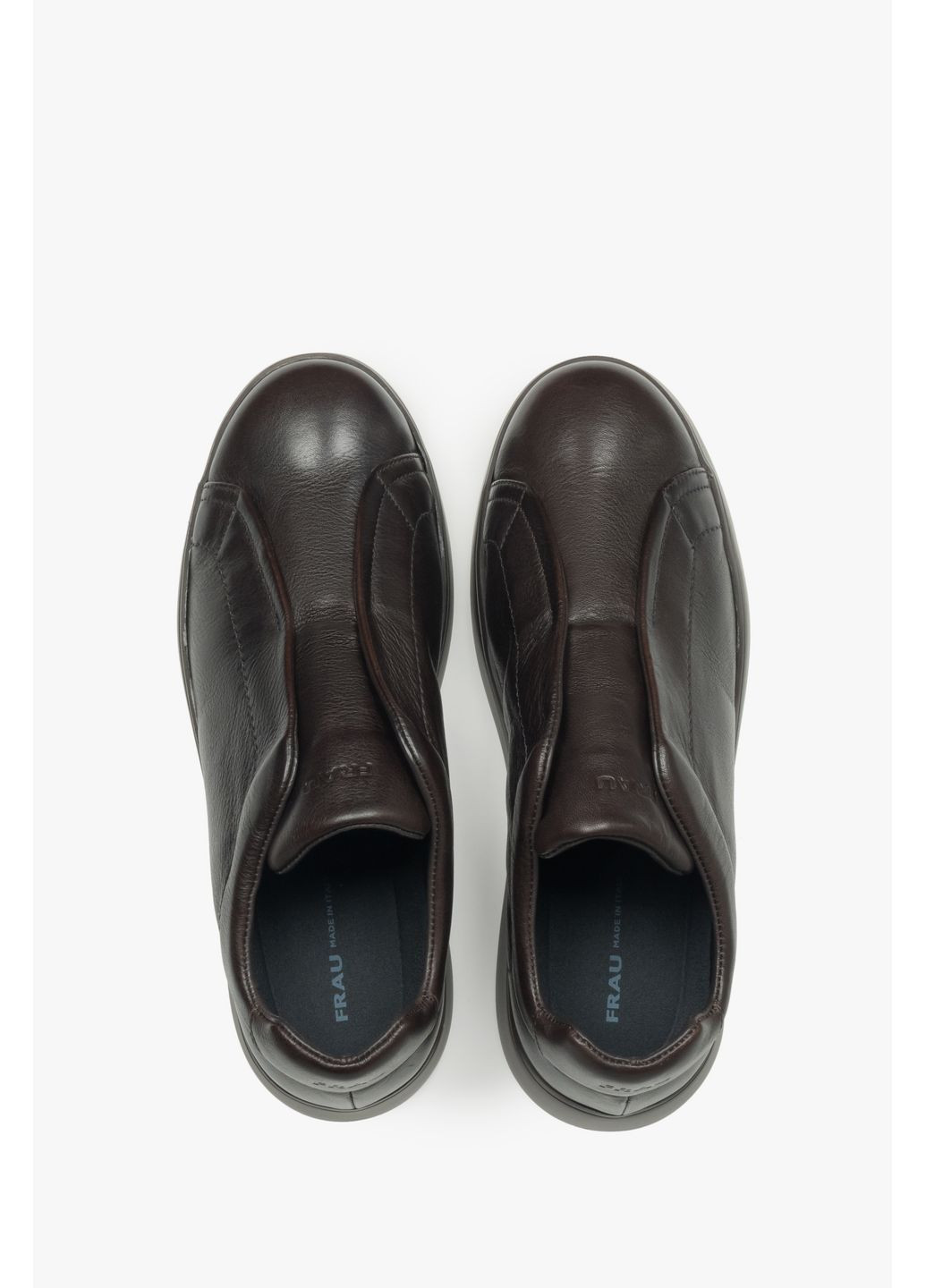 Коричневі кеди низькі, колір коричневий Frau