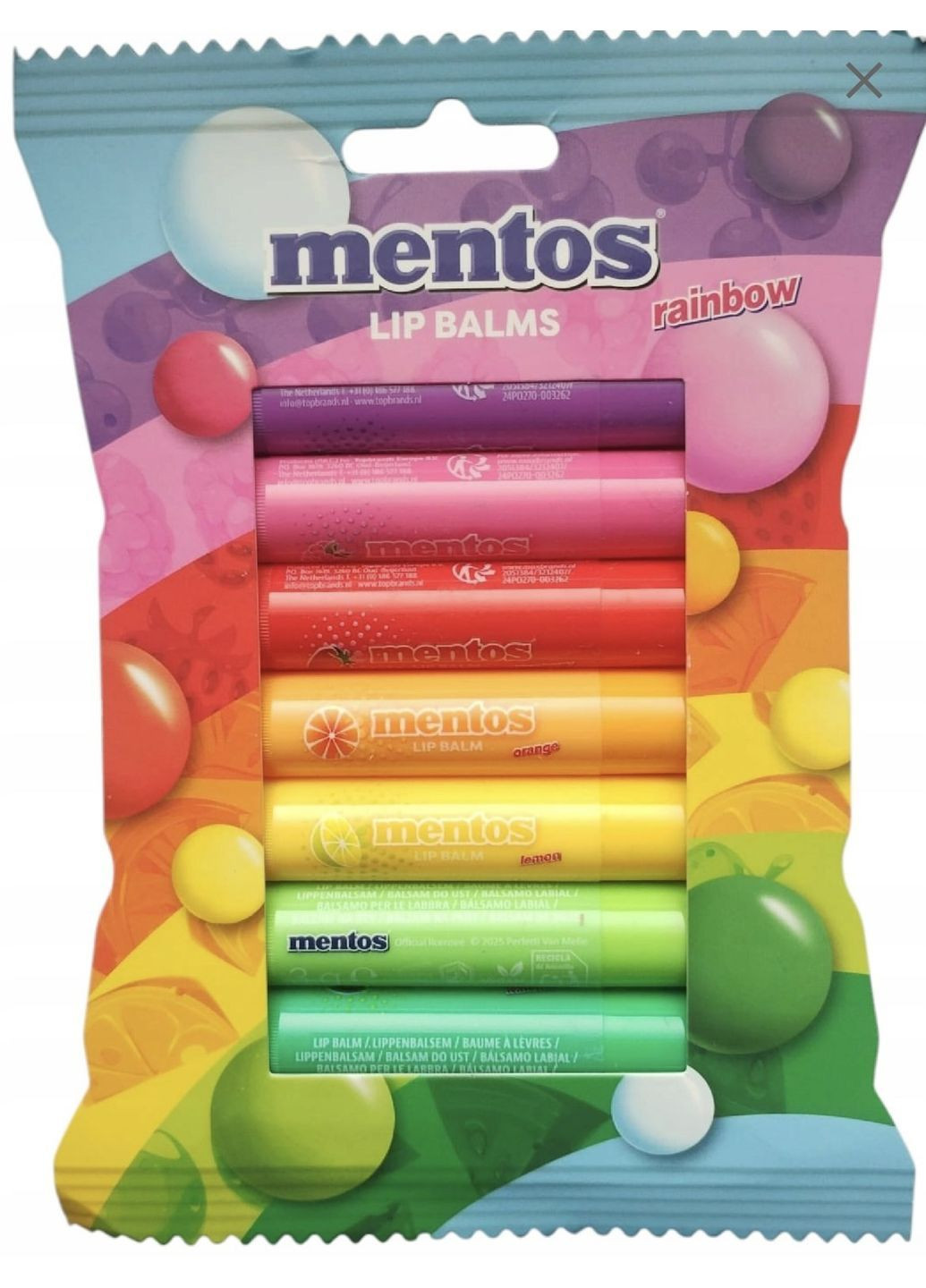 Набір бальзамів для губ 6 шт Mentos (369163010)