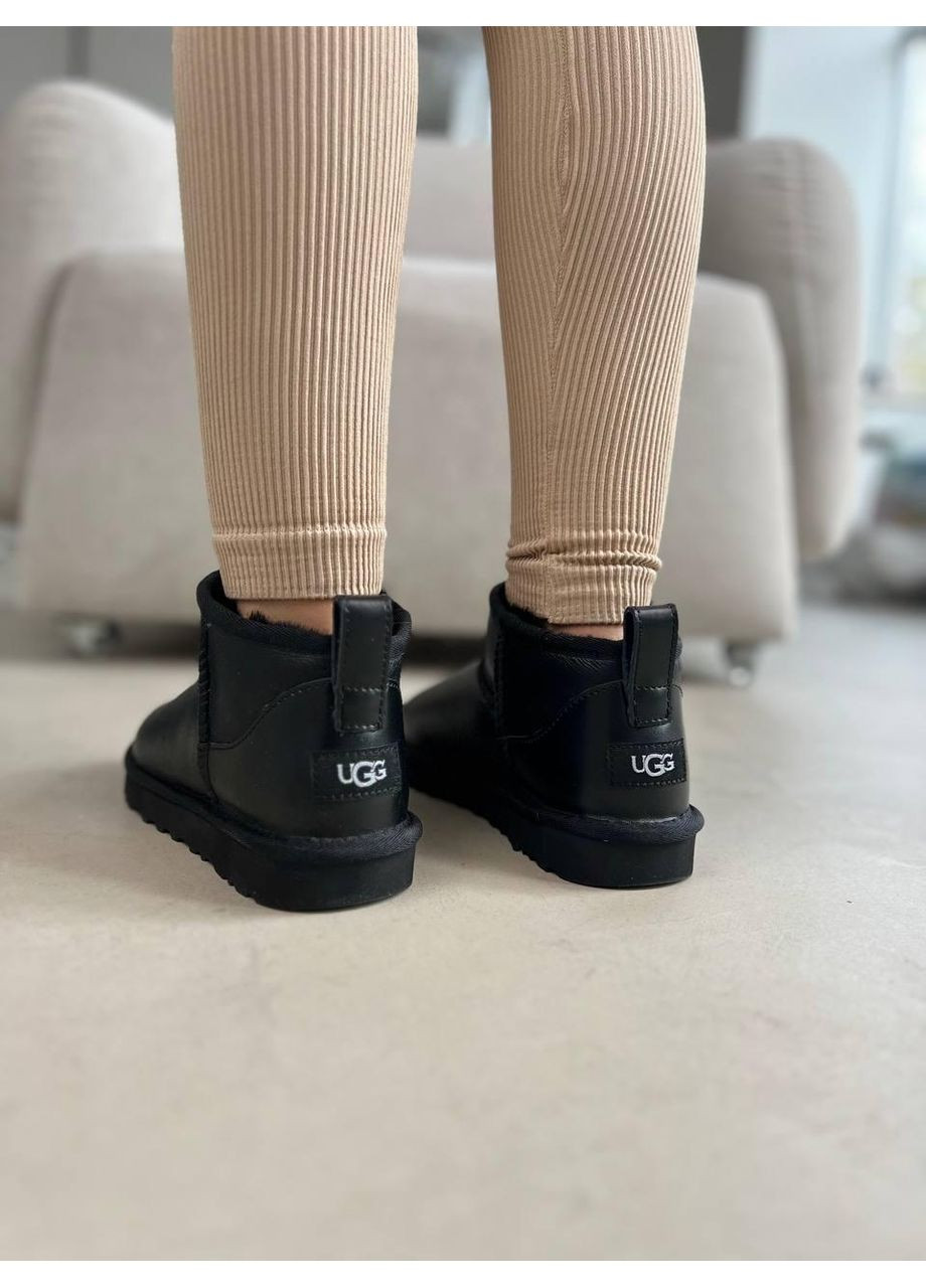 Угі Чоловічі UGG Ultra Mini Black (Шкіра) (366320738)