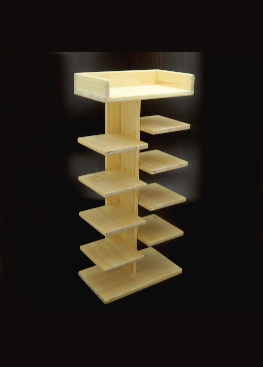 Полиця для взуття з дерева Клотен 10 ваніль (ПДО-107302) No Brand (327870007)