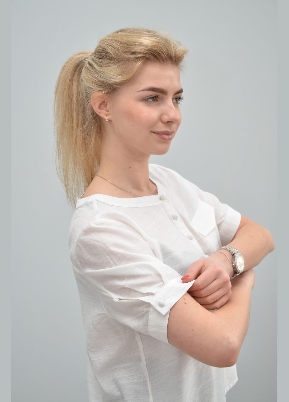 Белая женская блузка р. l No Brand