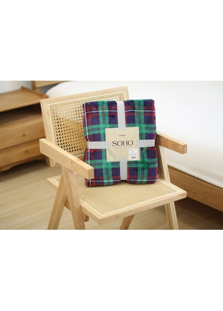 Плед Sell Green 200 х 220 см Soho (362208772)