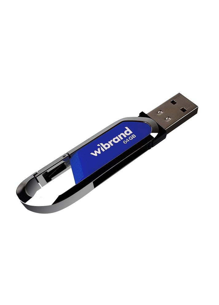 Флеш-накопичувач USB 2.0 64Gb Blue (WI2.0/AL64U7U) Wibrand Aligator (357474625)