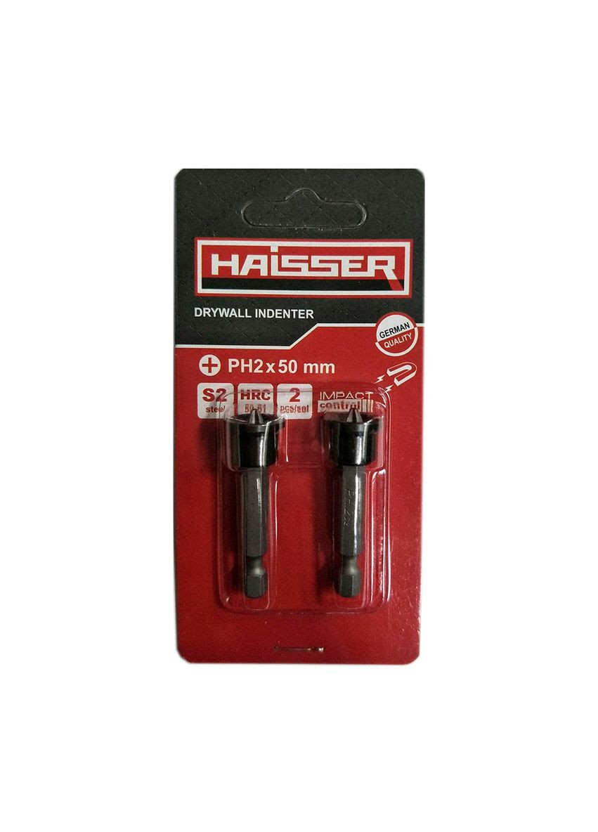 Набор бит по гипсокартону PH2X50 мм 2шт Haisser (315549428)