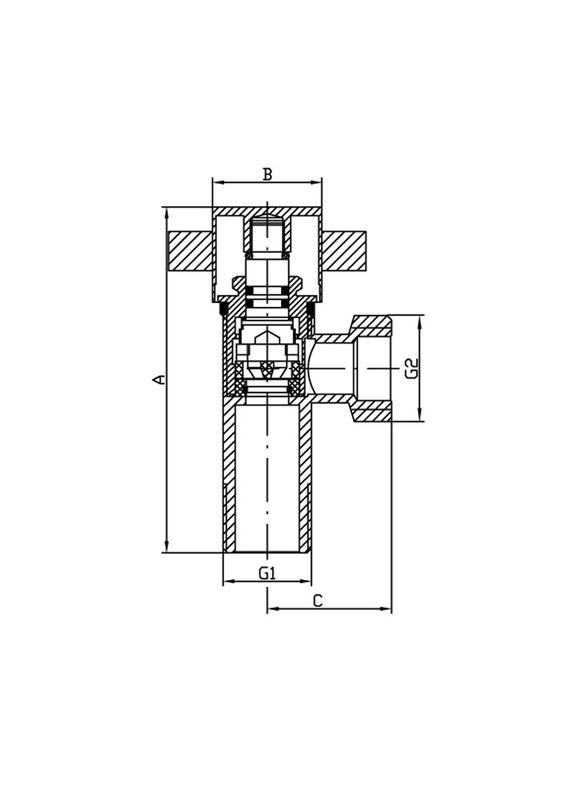 Кран KR.519 1/2x3/8 (KR3210) KOER (315442437)