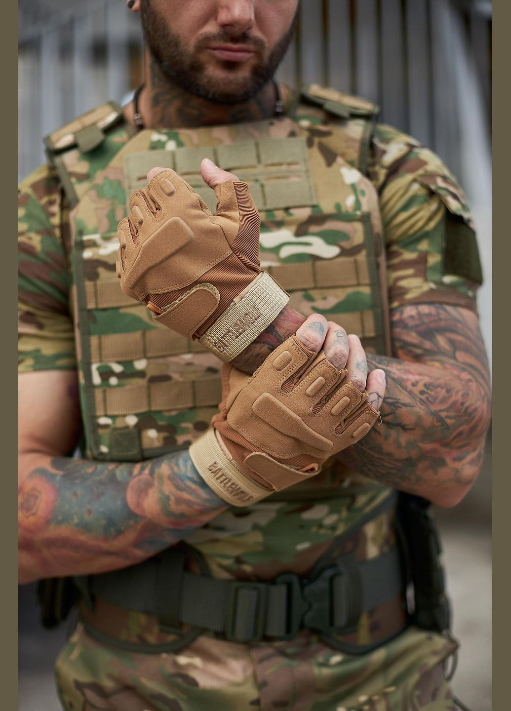 Перчатки тактические песочные No Brand (359378740)