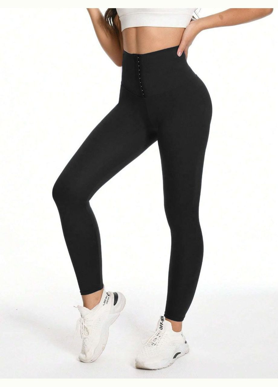 Женские лосины из бифлекса с корсетным поясом втягивающие без утепления. No Brand Лосини (333712680)