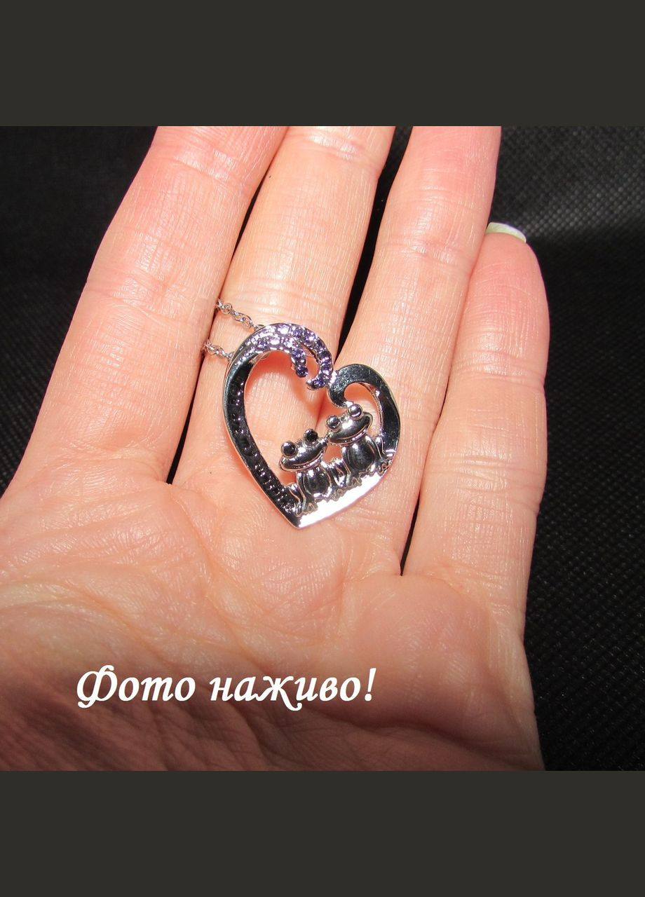 Подвеска кулон на цепи лягушки в сердце, 10-818 Fashion Jewelry (338431238)