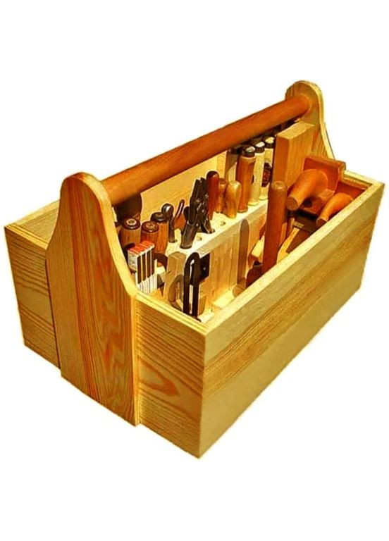 Ящик-переноска для инструментов из дерева Марсель карри (ЯДИ-003703) No Brand (328910129)