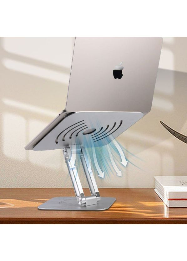 Подставка для ноутбука SD-60 Swivel серебристая (52012) Coteetci (352507008)
