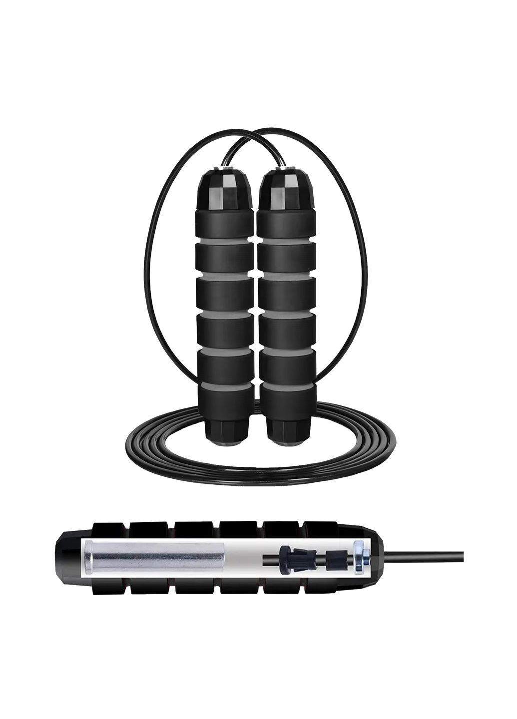 Скакалка скоростная для кроссфита Speed Rope Classic с отягощением XR-0352 Black Cornix XR-0353 (340459354)